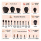 Natural Goat Hair Makeup Brush Set - 14 Piece Professional Collection with Case