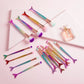 4pcs Gradient Mermaid Makeup Brushes Kit - Foundation Eyebrow Eyeliner Cosmetic Set