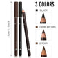 6 or 12 Piece Eye Brow Pencil Set - Waterproof Professional Natural Black Brown
