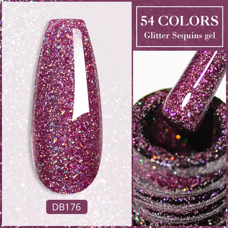 Mtssii Dried Flower Gel Nail Polish - Natural Flower Fairy Series 5ml Semi Permanent