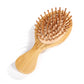 Bamboo Hair Brush with Air Cushion - Anti-Static Scalp Massage Comb to Reduce Hair Loss