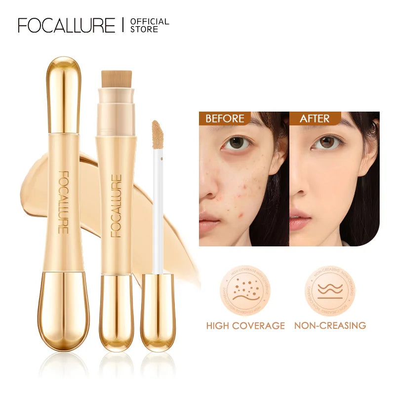 FOCALLURE 7 Colors Matte Concealer - Flawless Liquid Contour Waterproof Professional