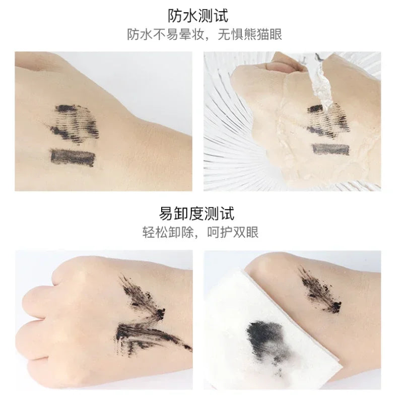 Pudaier Eyelash Mascara - Waterproof Thick Long Curling 4D Lengthening Non-Flaking