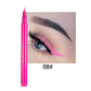Waterproof Rainbow Matte Colorful Liquid Eye Liner Pencil - White Pink Long-Lasting