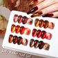 LILYCUTE 7ML Jelly Amber Gel Nail Polish - Semi Permanent UV Gel with Leopard Pattern Effect