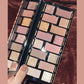 16-Color Matte & Glitter Eyeshadow Palette - Waterproof Long-Lasting Nude & Brown Shades