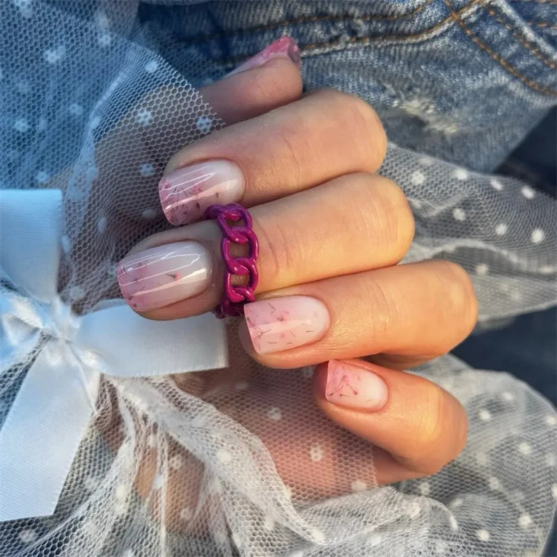 Mtssii Dried Flower Gel Nail Polish - Natural Flower Fairy Series 5ml Semi Permanent