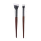 Professional Makeup Brushes - Natural Wood Goat Hair Powder Contour Stippling Blush Brush