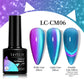 LILYCUTE 7ml 9D Cat Magnetic Gel Nail Polish - Iridescent Semi Permanent UV LED Gel Varnish
