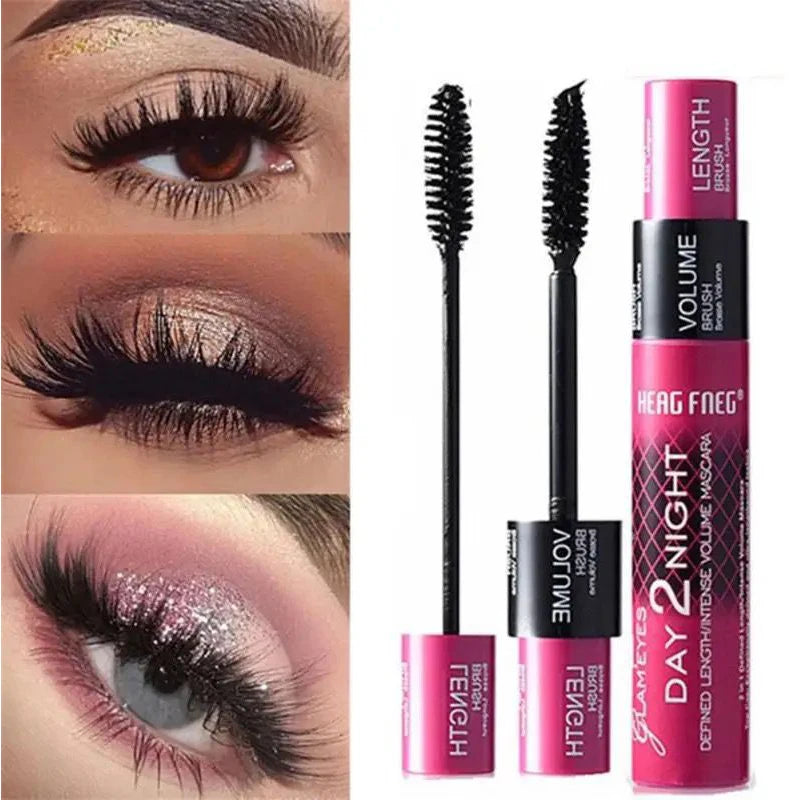 Black Curled Lashes Mascara - Lengthens Eyelashes Extra Volume Long Lasting Waterproof