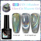 LILYCUTE 7ml 9D Cat Magnetic Gel Nail Polish - Iridescent Semi Permanent UV LED Gel Varnish