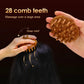 Sandalwood Massage Comb with Finger Ring - Anti-Static Scalp Massager and Guasha Tool