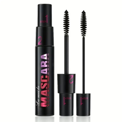 Black Curled Lashes Mascara - Lengthens Eyelashes Extra Volume Long Lasting Waterproof