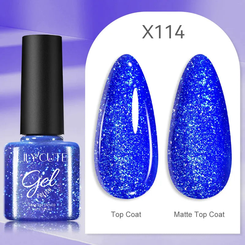LILYCUTE 7ML Thermal Gel Nail Polish - Ultra-Thin Temperature Color Changing UV Gel