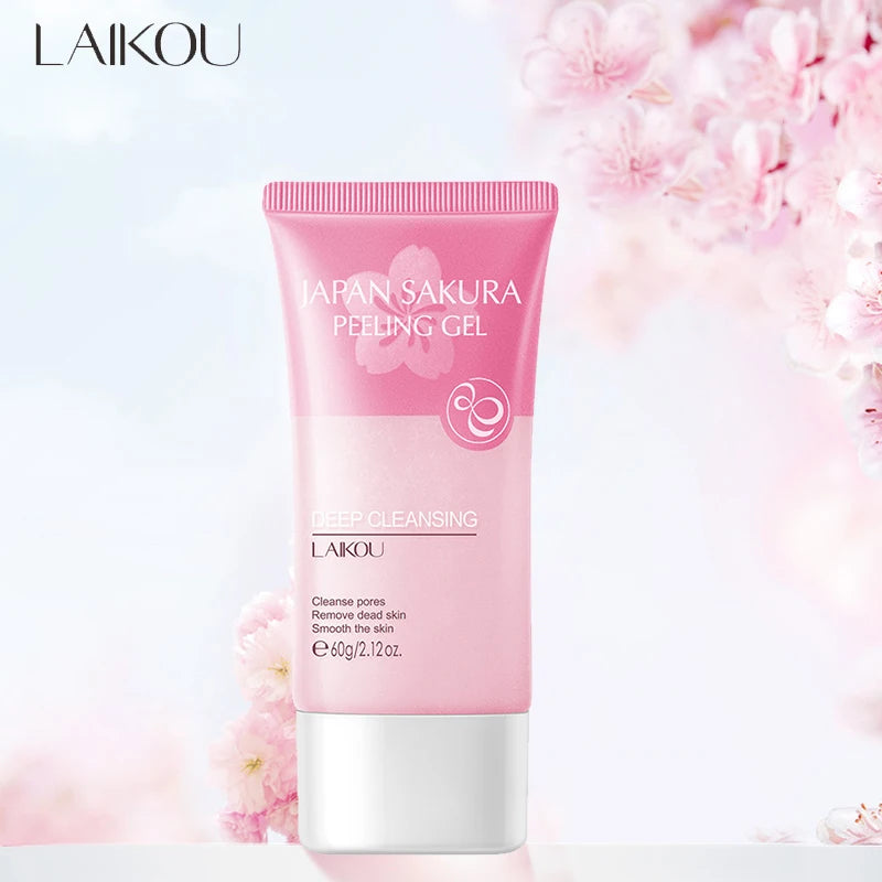 LAIKOU Matcha Exfoliating Peeling Gel - Moisturizing Nourishing Facial Scrub 60g