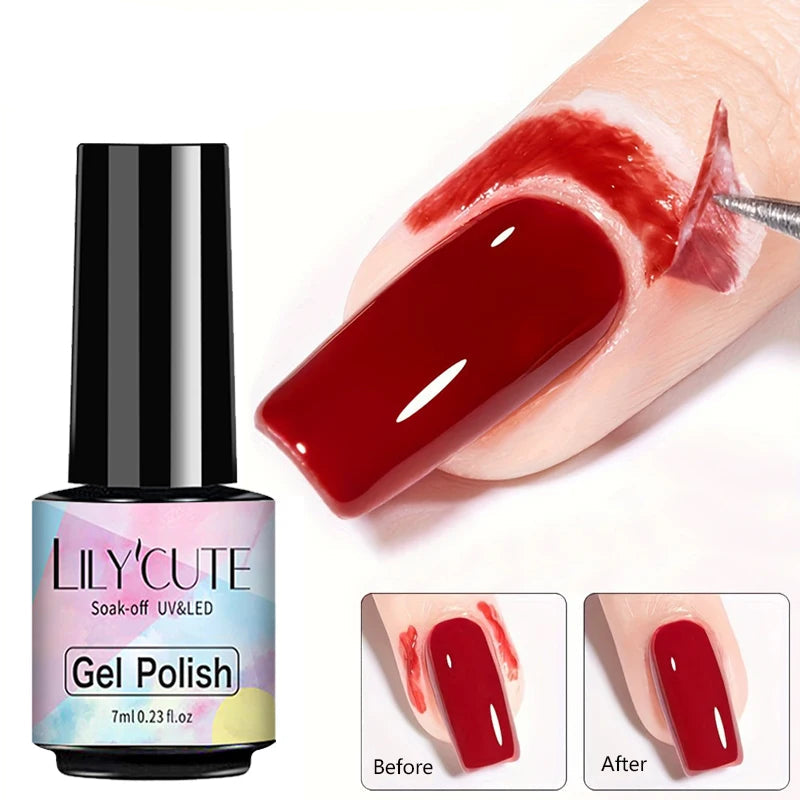 LILYCUTE Nail Art Peel Off Latex Liquid Tape - Anti-Overflow Protection Glue 5ml or 7ml