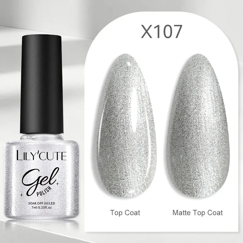 LILYCUTE 7ML Thermal Gel Nail Polish - Ultra-Thin Temperature Color Changing UV Gel