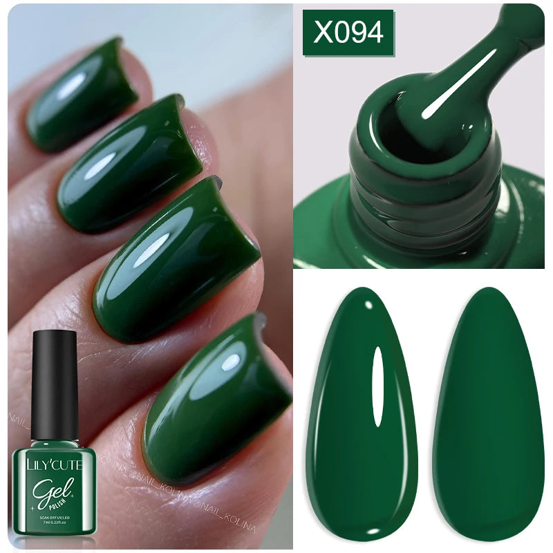 LILYCUTE 7ML Thermal Gel Nail Polish - Ultra-Thin Temperature Color Changing UV Gel