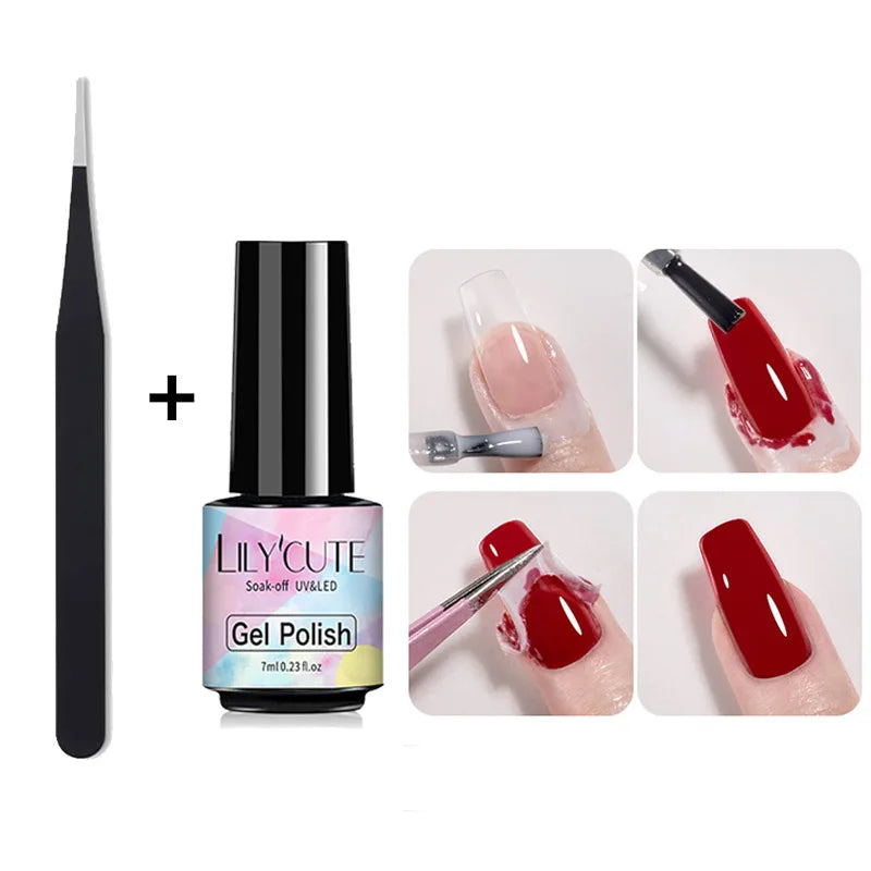 LILYCUTE Nail Art Peel Off Latex Liquid Tape - Anti-Overflow Protection Glue 5ml or 7ml