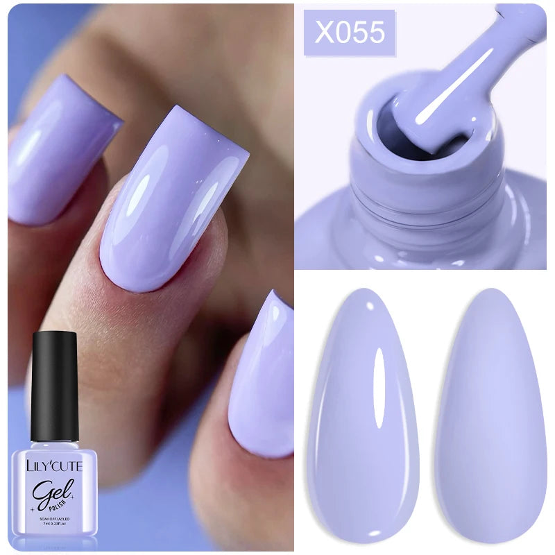 LILYCUTE 7ML Thermal Gel Nail Polish - Ultra-Thin Temperature Color Changing UV Gel