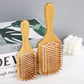 Bamboo Hair Brush with Air Cushion - Anti-Static Scalp Massage Comb to Reduce Hair Loss