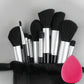13 Piece Makeup Brush Set - Soft Fluffy Eye Shadow Foundation Blush Highlighter Collection