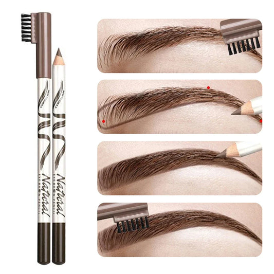 Eyebrow Pencil Waterproof - Eye Brow Eyeliner Pen Long-Lasting Brown