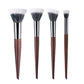 Professional Makeup Brushes - Natural Wood Goat Hair Powder Contour Stippling Blush Brush
