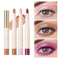 QIBEST Waterproof Pearlescent Eyeshadow Pencil Stick - Glitter Shimmer Highlighter Pen