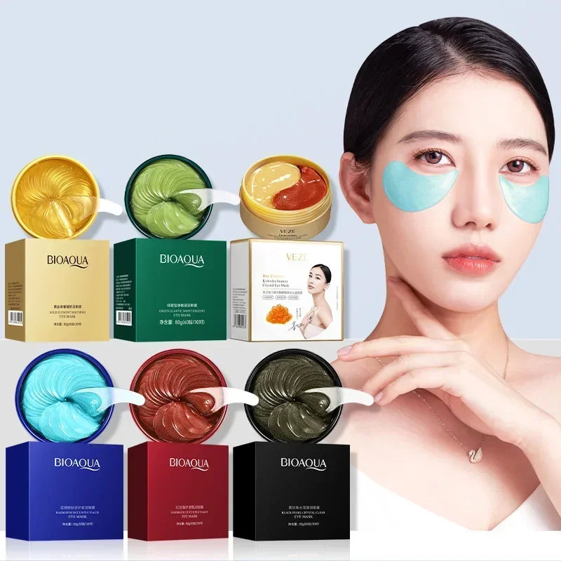 Collagen Eye Mask 60pcs - Moisturizing Hydrating Firming Anti Dark Circles Eye Patches