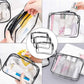 Waterproof Transparent Cosmetic Bag - Clear Toiletry Storage Pouch with Zipper