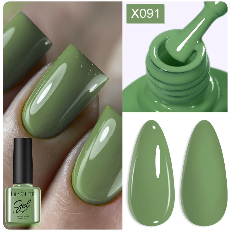 LILYCUTE 7ML Thermal Gel Nail Polish - Ultra-Thin Temperature Color Changing UV Gel