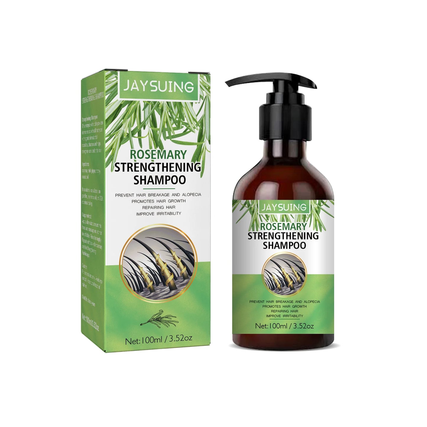 Rosemary Hair Growth Shampoo - Anti-Hair Loss Treatment for Scalp Nourishment & Repair