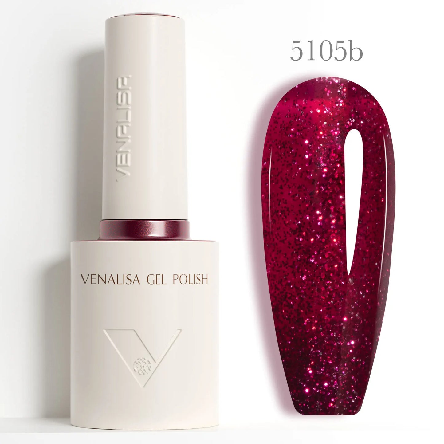 Venalisa V6 Nail Gel Polish - HEMA Free TPO Free 10ml Ultra Red Cat Eye Diamond Top