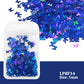 Holographic Nail Art Glitter - 2g Laser Star & Butterfly Sequins Flakes