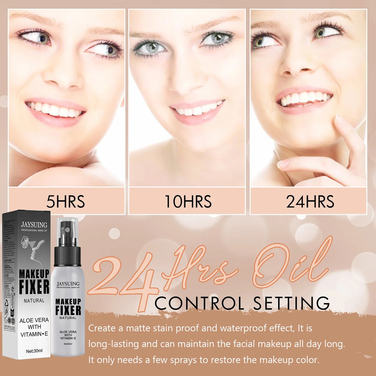 Makeup Setting Spray - Long Lasting Sweatproof Oil Control Matte Fixer