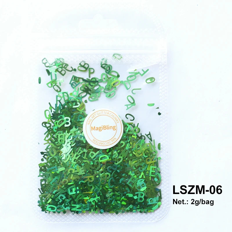 Holographic Nail Art Glitter - 2g Laser Star & Butterfly Sequins Flakes