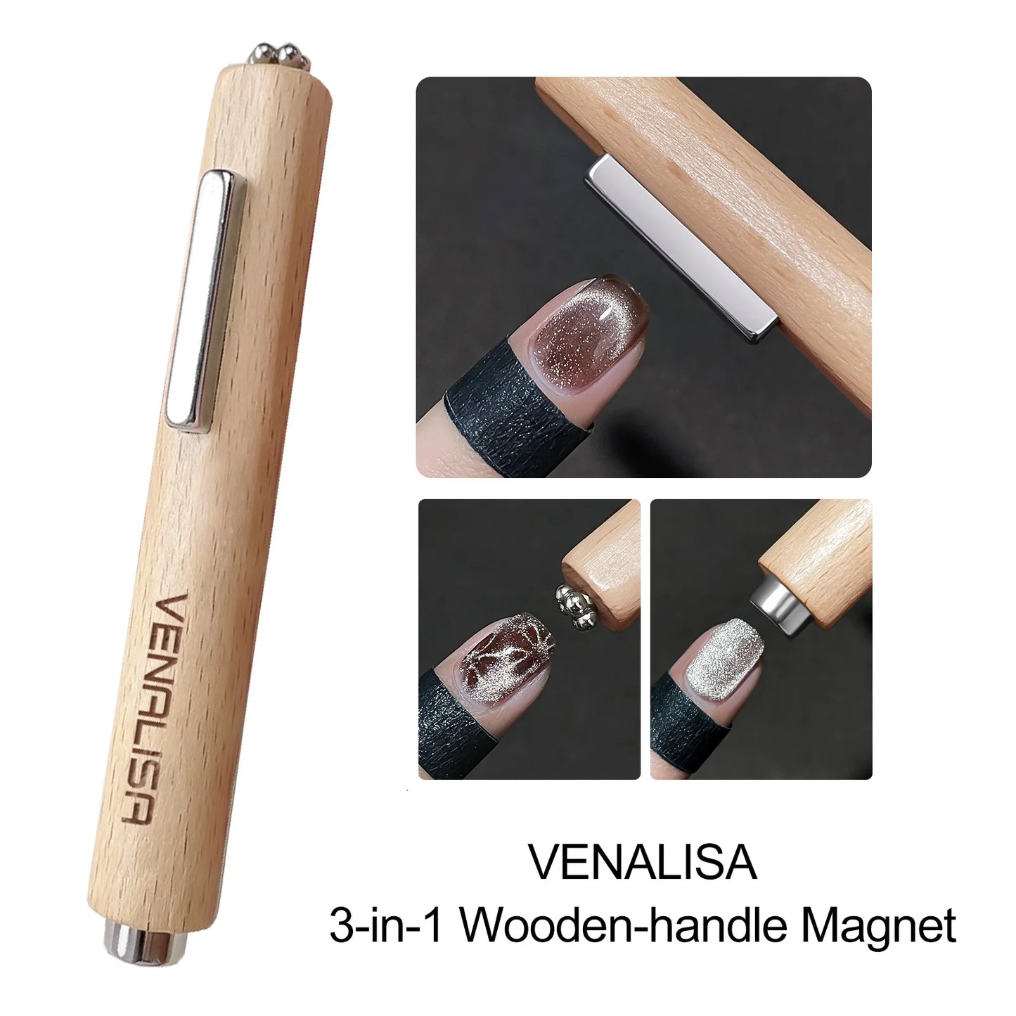 Venalisa V6 Nail Gel Polish - HEMA Free TPO Free 10ml Ultra Red Cat Eye Diamond Top