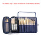 Waterproof Makeup Brush Rolling Bag - Foldable Travel Organizer for Cosmetic Tools