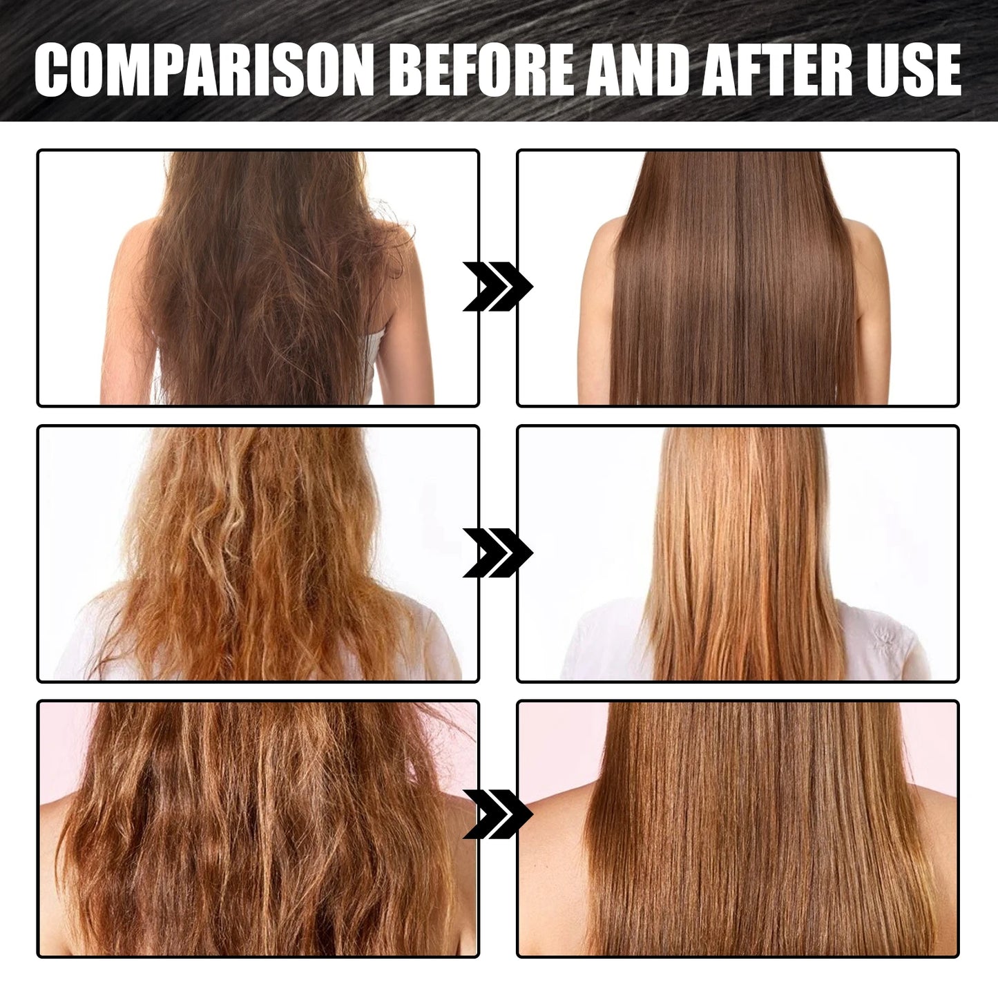 Keratin Hair Mask - 8 Second Repair Treatment for Frizzy & Damaged Hair