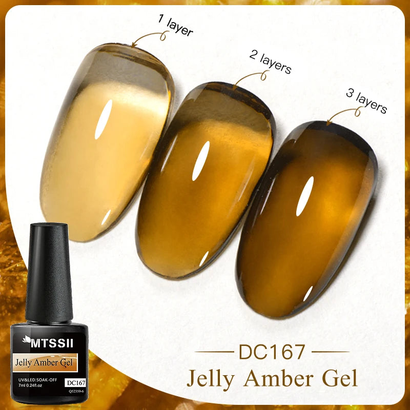 Mtssii Dried Flower Gel Nail Polish - Natural Flower Fairy Series 5ml Semi Permanent