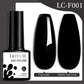 LILYCUTE 7ML Jelly Amber Gel Nail Polish - Semi Permanent UV Gel with Leopard Pattern Effect