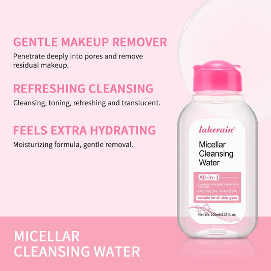 100ml Garnier Micellar Water - Hydrating Facial Cleanser and Deep Makeup Remover