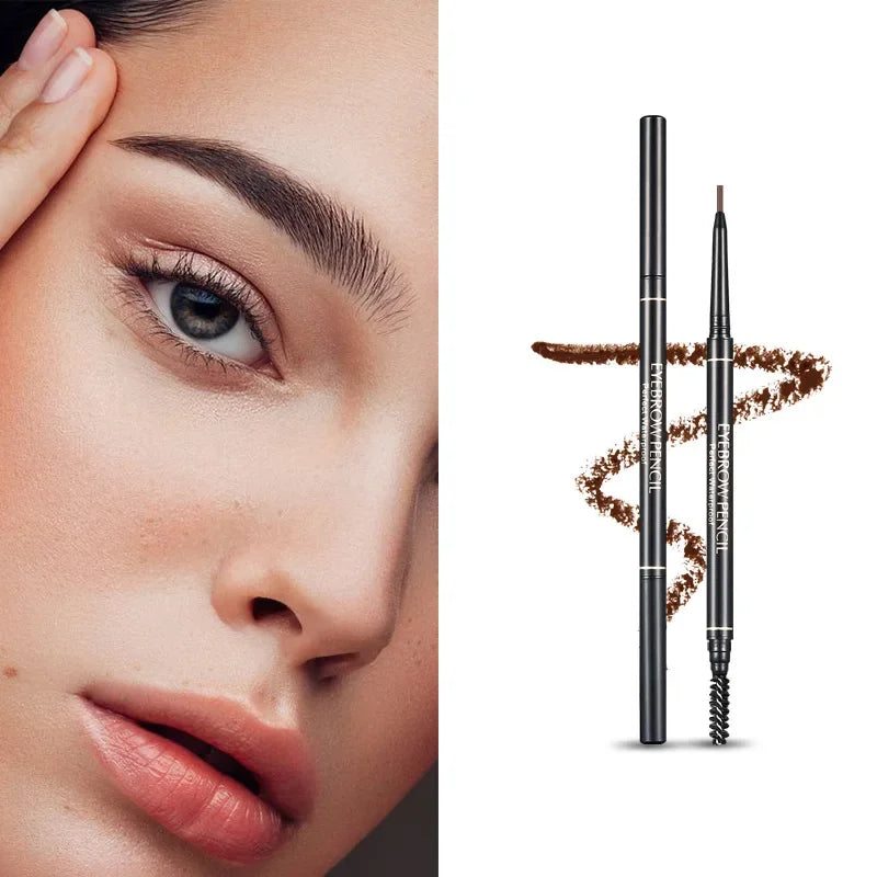 1.5mm Fine Eyebrow Pencil - Double Head Automatic Rotation Waterproof Makeup Pen