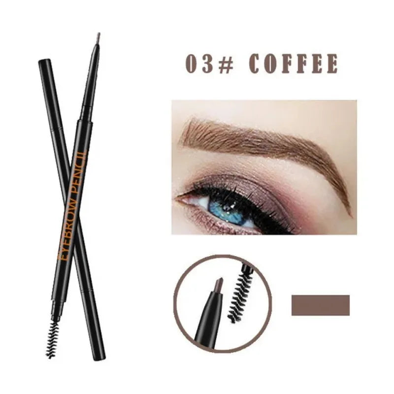 1.5mm Fine Eyebrow Pencil - Double Head Automatic Rotation Waterproof Makeup Pen