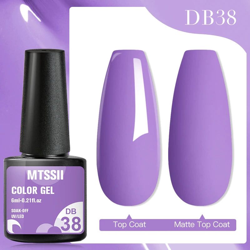 Mtssii Dried Flower Gel Nail Polish - Natural Flower Fairy Series 5ml Semi Permanent
