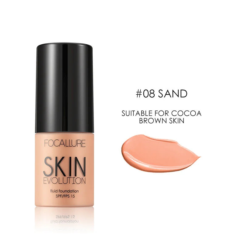 Focallure Base Face Liquid Foundation - Full Coverage Concealer Oil-Control Moisturizing