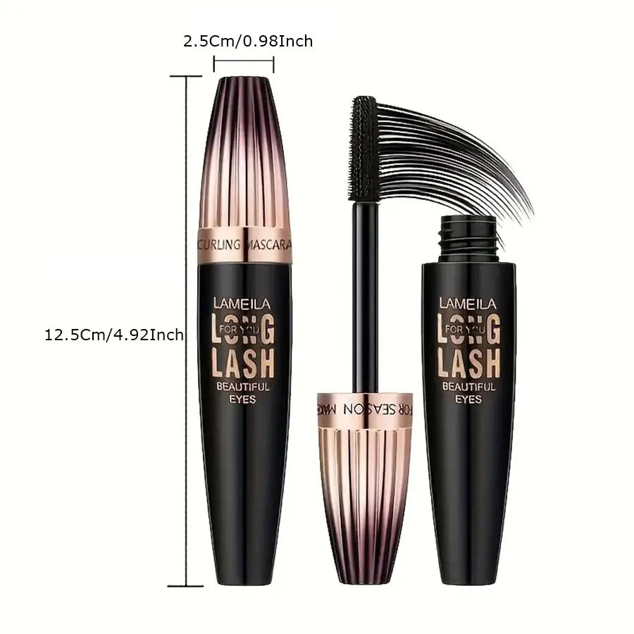 Waterproof 4D Mascara - Thick Long Smudge-Proof Plump Encrypted Curling