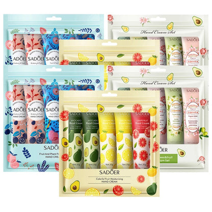 Avocado & Sakura Hand Cream Gift Set - 15 Piece Moisturizing Collection for Dry Hands