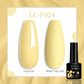 LILYCUTE 7ML Jelly Amber Gel Nail Polish - Semi Permanent UV Gel with Leopard Pattern Effect